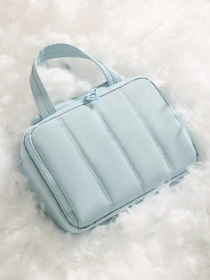 Multi-Pocket Large Capacity Fluffy Makeup Bag Multifunctional Women's, Make Up Bag, Travel Bag, Portable, Lightweight, Durable, Stylish, For Home, Aesthetic